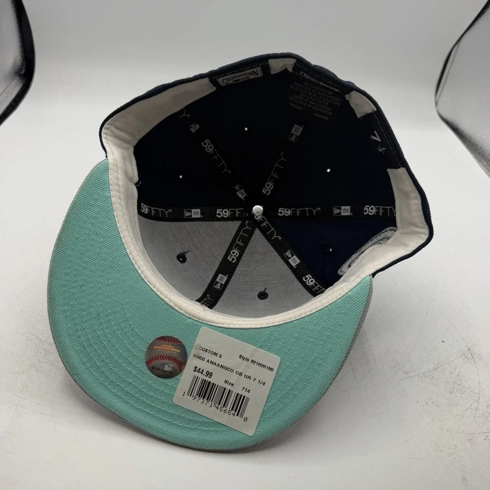 New Era 59Fifty Anaheim Angles Hat Cap Sz 7 1/4 Los Angeles 50th Anniversary MLB